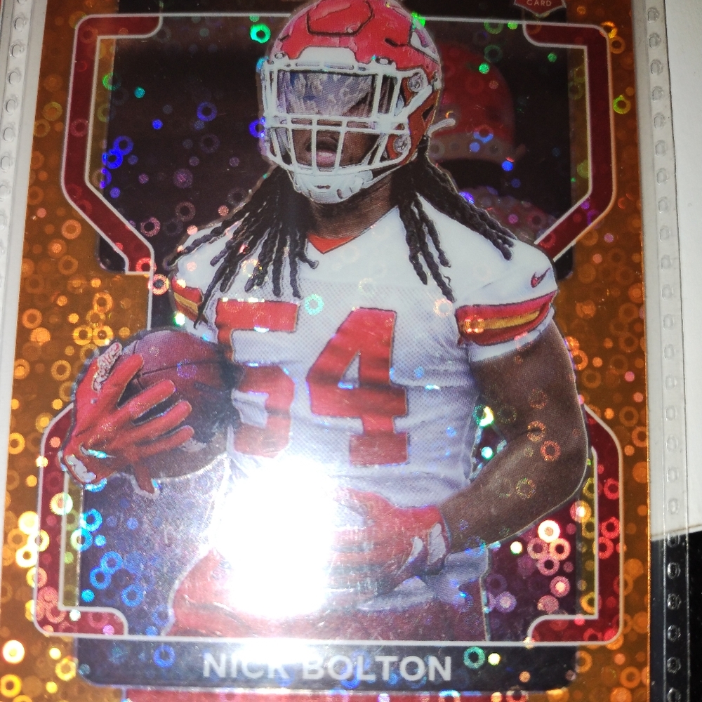 2 Nick Bolton rookie cards. Panini prizm and Mosaic great player future all pro
